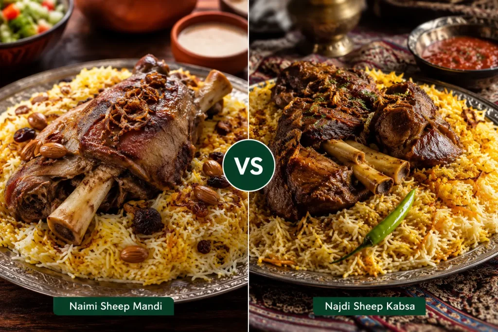 Traditional Middle Eastern dishes prepared with premium sheep meat